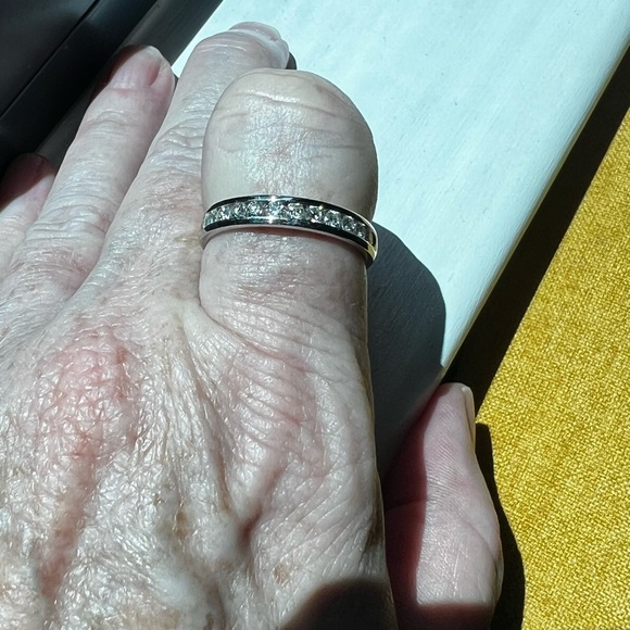 Comfort Fit Channel-Set Diamond Anniversary Band - Picture 2 of 4